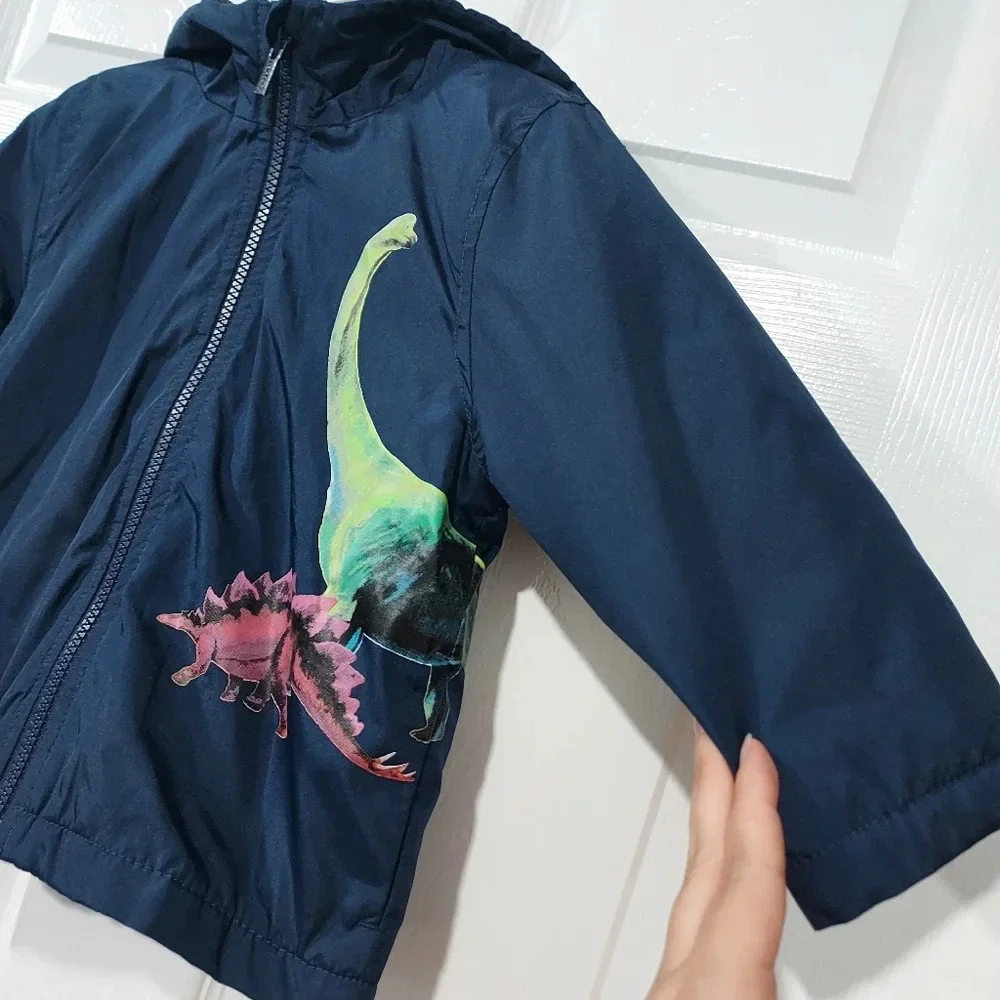 Carter's Baby Boy Dino Print Design Mid-weight Jacket in Size 24 Months